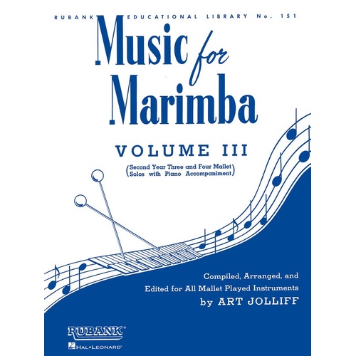 Music For Marimba Vol 3 (Softcover Book)