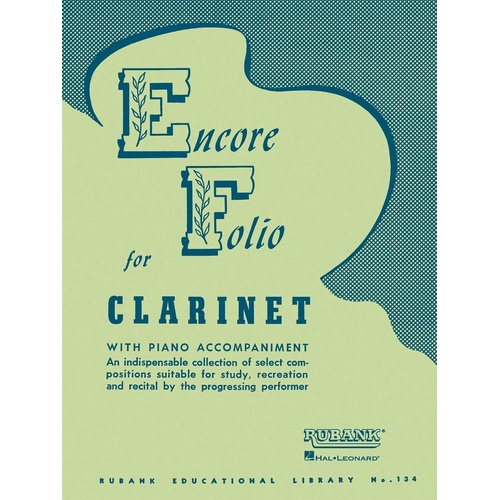 Encore Folio clarinet Piano (Softcover Book)
