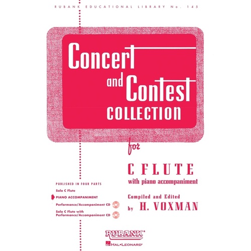 Concert And Contest Piano Acc Flute (Softcover Book)