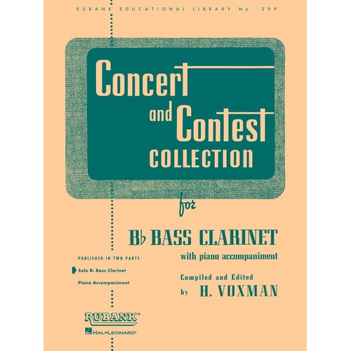 Concert And Contest Bass Clarinet Part (Softcover Book)
