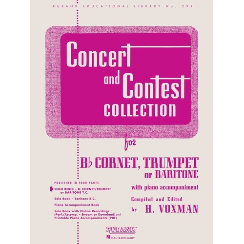 Concert and Contest Trumpet Solo Part by Rubank Publications, 24 Pages, Brass Category