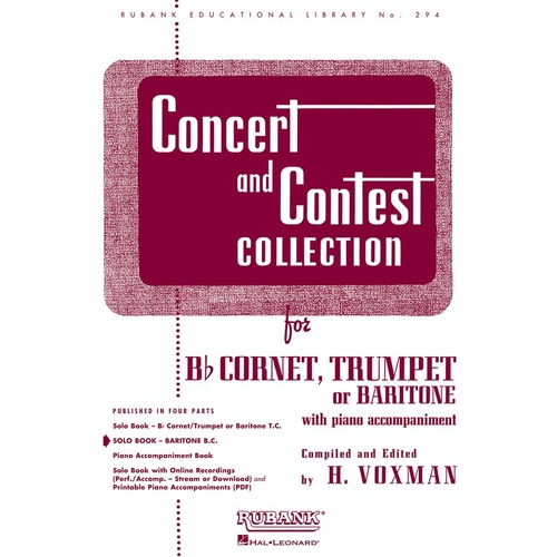 Concert And Contest Baritone/Euphonium Bass Clef (Softcover Book)