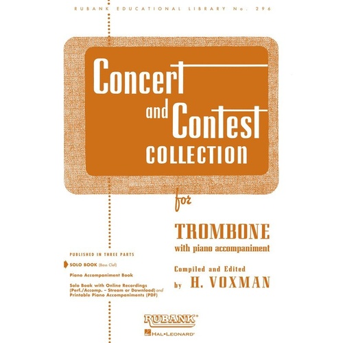 Concert and Contest Collection Trombone Solo by Rubank Publications