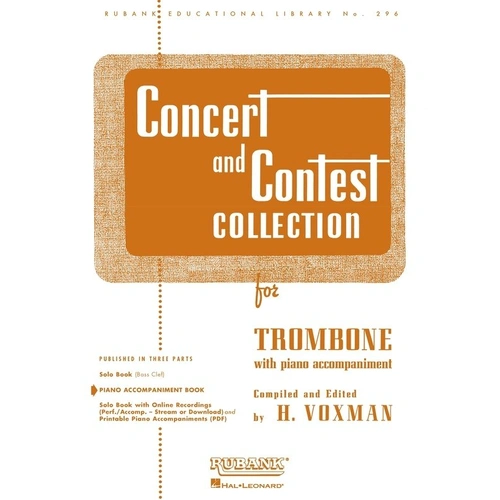 Concert and Contest Collection for Trombone - Rubank Publications, 72 Pages
