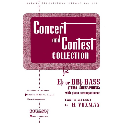 Concert and Contest Collection for Bass/Tuba (B.C.) - Rubank Publications, 24 Pages