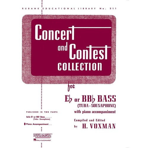 Concert and Contest Collection for Tuba - Solo Literature, 64 Pages, Rubank Publications