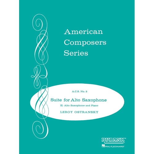 Ostransky - Suite Alto Sax/Piano (Softcover Book)