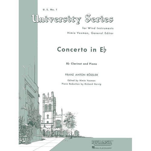 Concerto B Flat clarinet/Piano (Softcover Book)