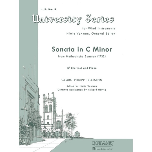 Sonata In C Min B Flat clarinet Piano (Softcover Book)