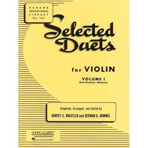 Selected Duets for Violin Volume 1 - Easy/Medium, 40 Pages, Rubank Publications