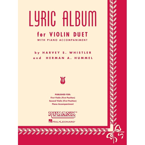 Lyric Album Violin Duet Collection/Piano (Softcover Book)