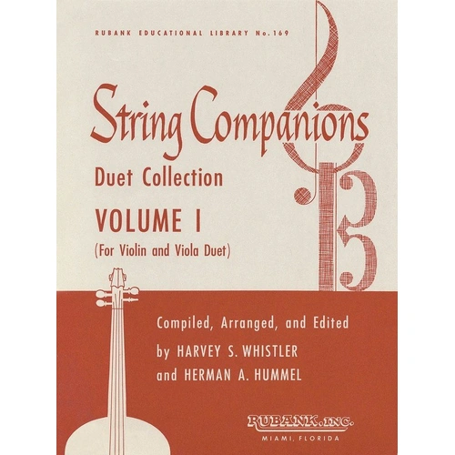 String Companions Volume 1 Violin and Viola Duet by Rubank Publications, 32 Pages