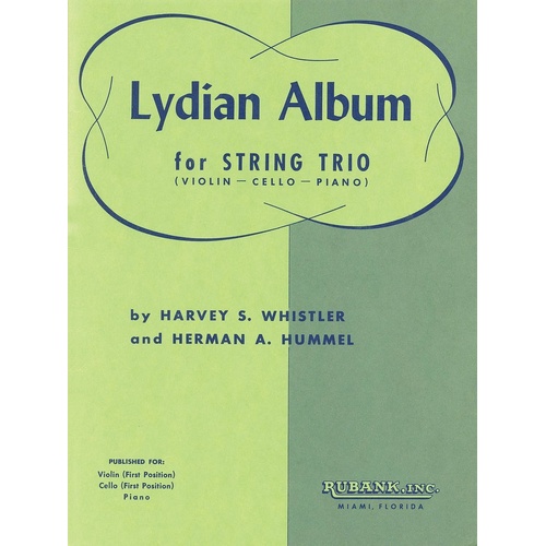 Lydian Album String Trio Violin/Vc/Piano (Music Score/Parts)