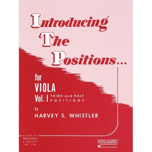 Introducing the Positions for Viola BK 1 by Rubank Publications - 48 Pages, Viola Solo