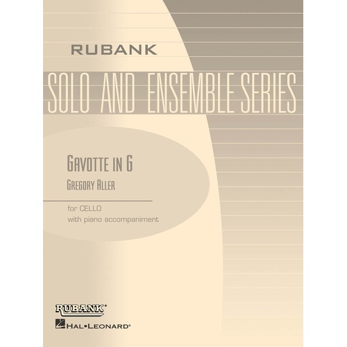Gavotte In G Vc/Piano First Position (Softcover Book)
