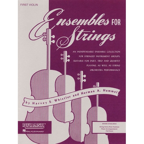 Ensembles for Strings - First Violin by Rubank Publications, 16 Pages