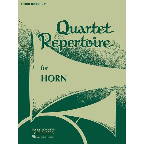 Quartet Repertoire 3rd Horn (Softcover Book)