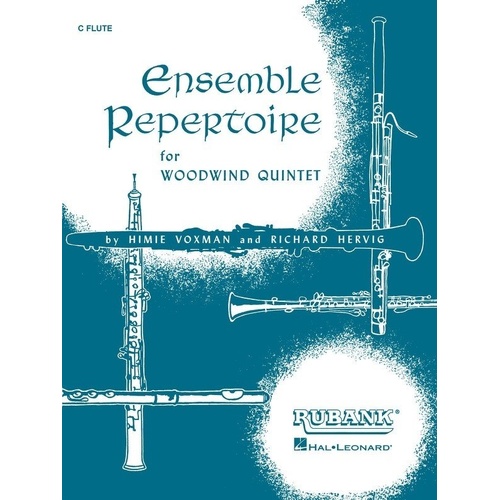 Ensemble Repertoire for Woodwind Quintet - Horn Edition by Rubank Publications, 12 Medium Level Works for Contest and Concert Performance