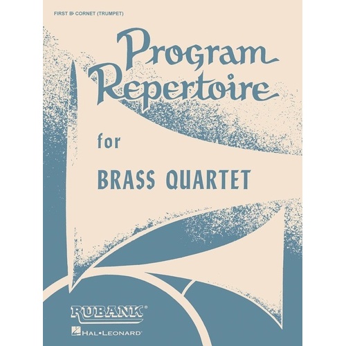 Program Repertoire for Brass Quartet - Trombone/Baritone BC 4th Part