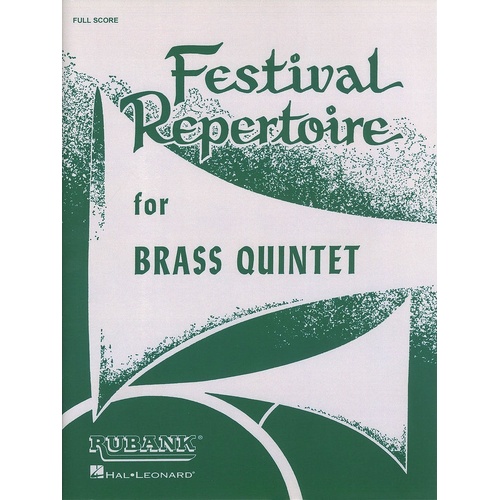 Festival Repertoire Brass Qnt Full Score