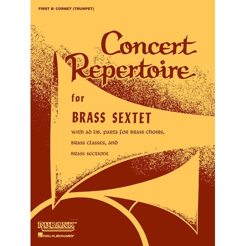 Concert Repertoire Brass Sxt 2nd Cnt (Softcover Book)