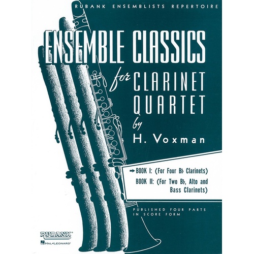 Ensemble Classics Clarinet Quartet Vol 1 (Music Score/Parts)