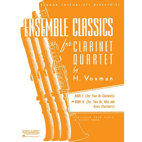 Ensemble Classics Clarinet Quartet Vol 2 (Music Score/Parts)