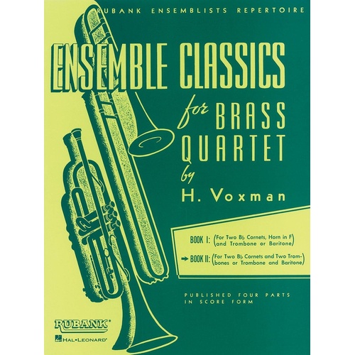 Ensemble Classics Brass Quartet Vol 2 (Music Score/Parts)