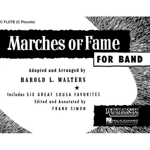 Marches Of Fame For Bank Alto clarinet (Softcover Book)