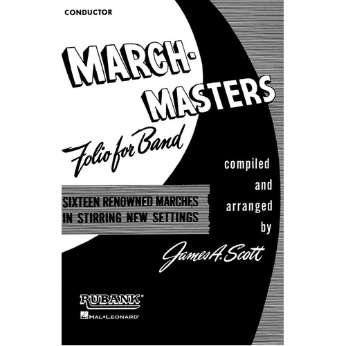 March Masters Folio Baritone Sax Concert Band Arr Scott (Softcover Book)
