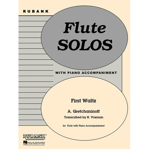 First Waltz Flute Piano Arr Voxman (Softcover Book)