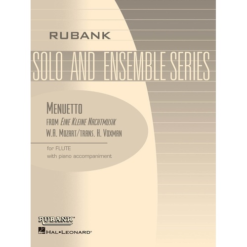 Menuetto From Eine Kleine Nach Flute Solo Piano Easy (Softcover Book)