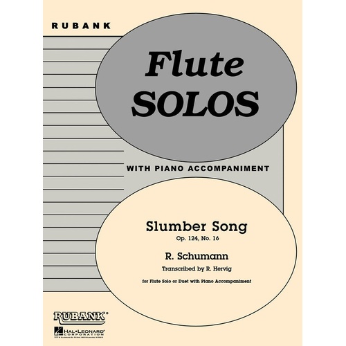 Slumber Song Flute Piano Op 124 (Softcover Book)