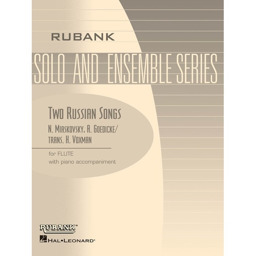 Two Russian Songs Flute Solo Piano (Softcover Book)