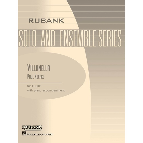 Villanella Flute Solo/Piano Acc (Softcover Book)