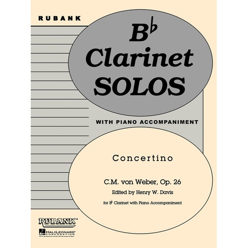 Concertino clarinet Piano (Softcover Book)