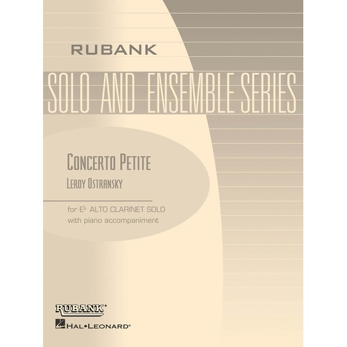 Concerto Petite E Flat Alto clarinet/Piano (Softcover Book)