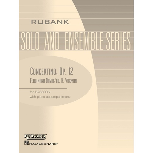 Concertino Bassoon Piano (Softcover Book)