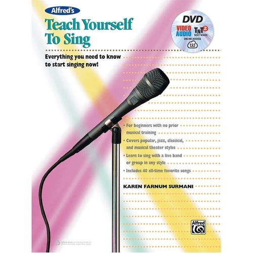 Alfred's Teach Yourself to Sing Book and DVD
