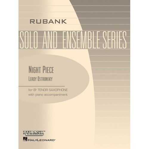 Night Piece B Flat Tenor Sax Solo/Piano Medium (Softcover Book)