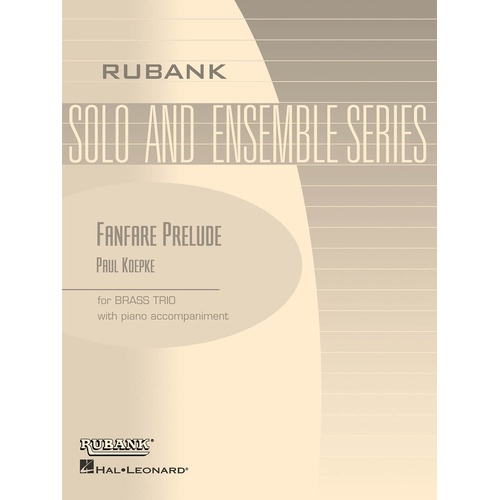 Fanfare Prelude Brass Trio/Piano (Music Score/Parts)