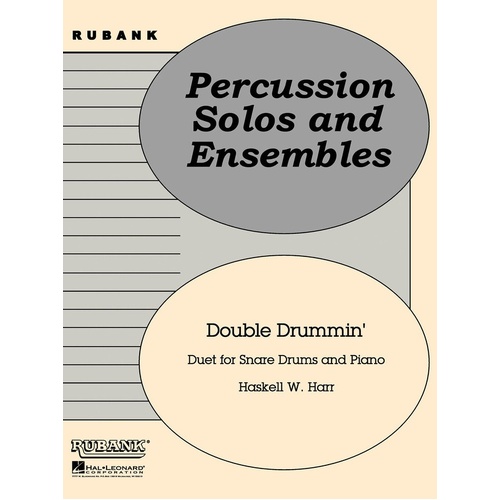 Double Drummin Snare Drums/Piano (Music Score/Parts)