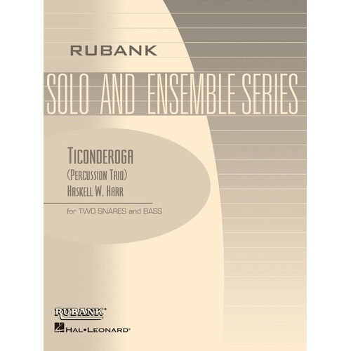 Ticonderoga Drum Trio 2 Snares/Bass (Music Score/Parts)