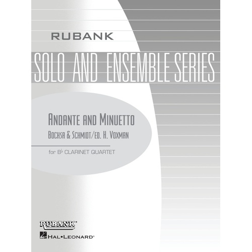 Andante And Minuetto clarinet W Sco Arr Voxman (Music Score/Parts)