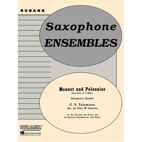 Menuet And Polonaise From Suite A Min W/Sc (Music Score/Parts)