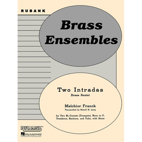 Two Intradas Brass Sextet (Music Score/Parts)