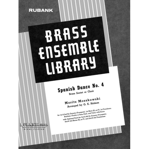 Spanish Dance No 4 Br Sextet Choir (Music Score/Parts)