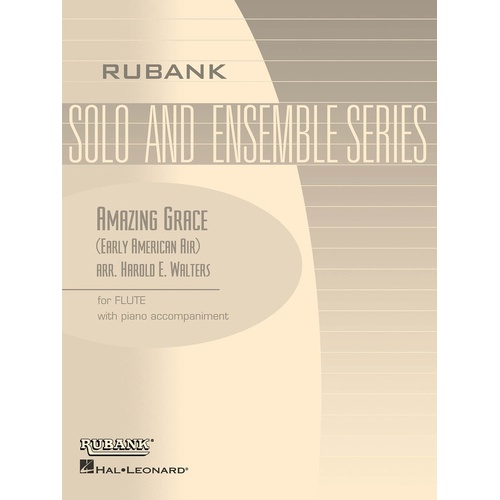 Amazing Grace Flute/Piano Arr Walters (Softcover Book)