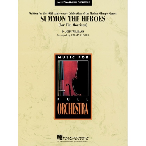 Summon The Heroes Hal Leonard Full Orchestra 3-4 (Pod) (Music Score/Parts)
