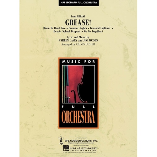Grease! Hal Leonard Full Orchestra 3-4 Score/Parts (Pod) (Music Score/Parts)